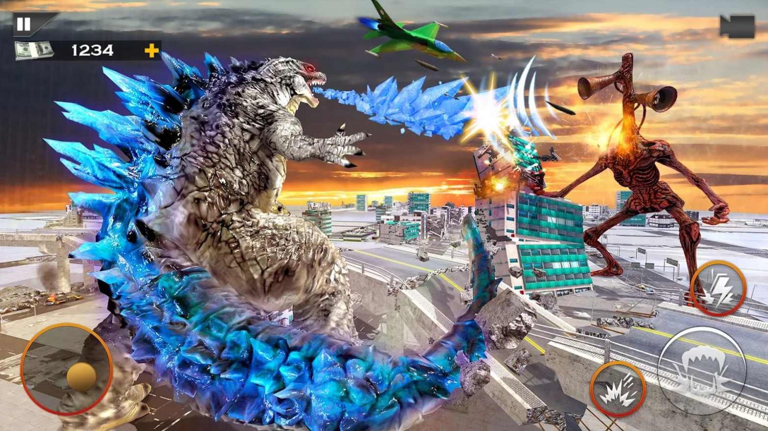 哥斯拉vs警笛头游戏手机版安卓版图片1