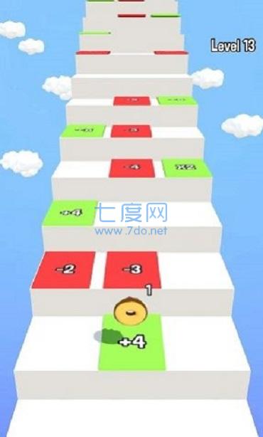 弹跳楼梯游戏截图0