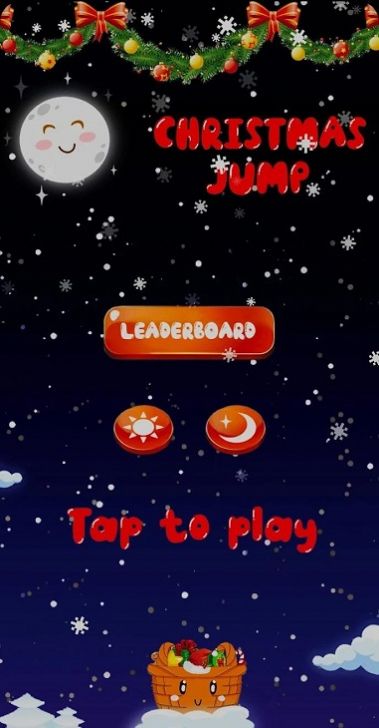 圣诞篮子跳跃游戏安卓版（Christmas Jump）图片1