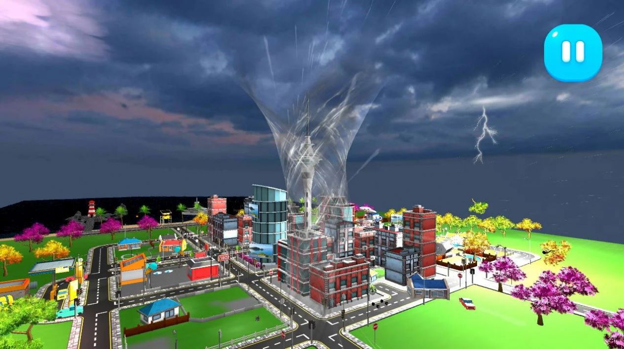 龙卷风破坏城市游戏最新版(Tornado Rain and Thunder) 截图0