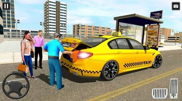 出租车疯狂司机模拟器3D游戏官方版(Taxi Dri截图0