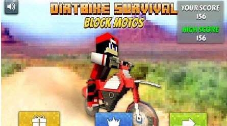 Dirtbike Survival Block Motos(越野方块摩托车) v2.4.1 安卓版