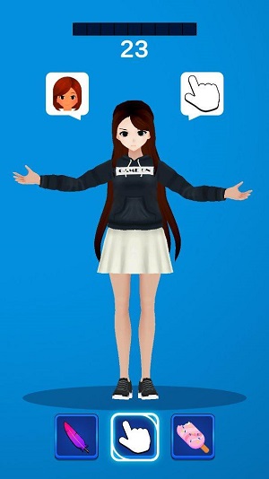 挠痒女孩 免广告小游戏截图1