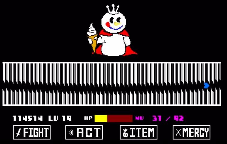 传说之下蜜雪冰城雪王战游戏手机版 截图0
