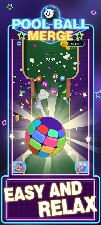 白球合并游戏手机版（Pool Ball Merge） 截图0