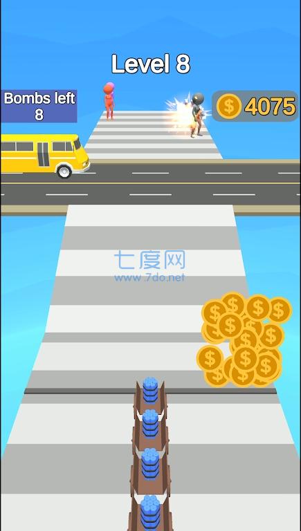 疯狂投掷炸弹