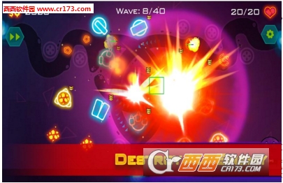 Tower Defense: Geometry War(防御塔几何战争无限金币最新版)截图0