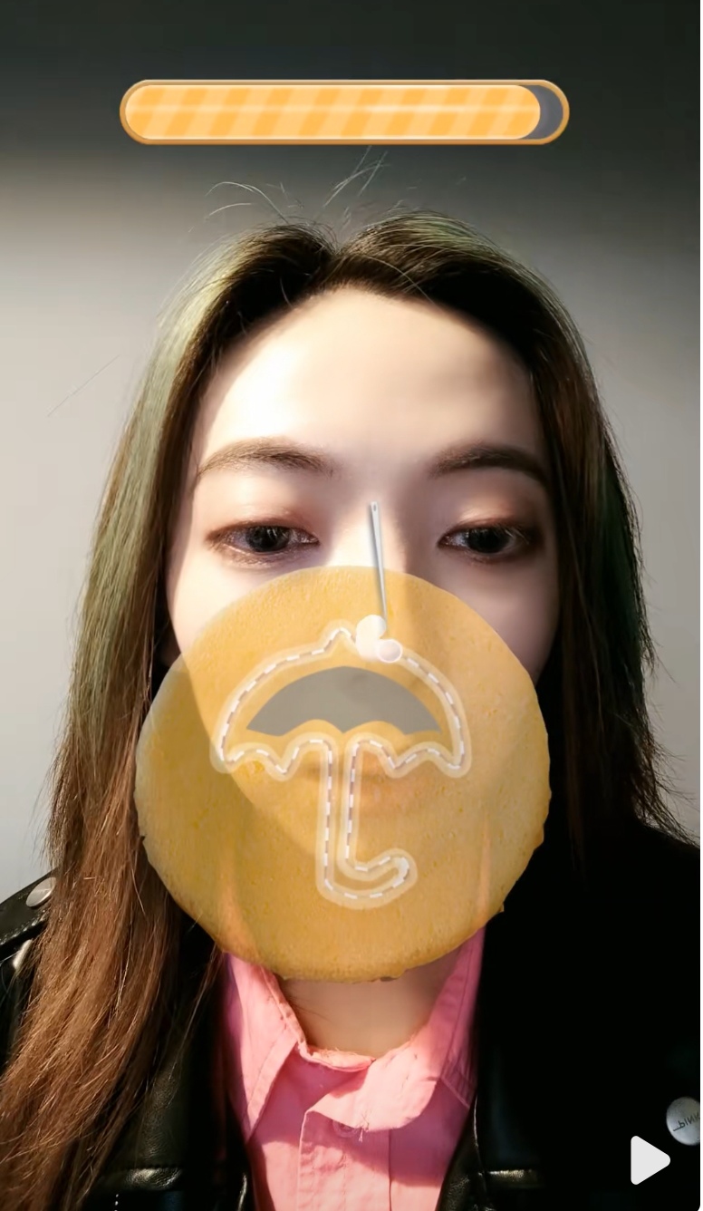 抖音最近很火的鱿鱼游戏抠糖挑战特效截图1