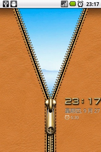 拉链锁屏软件 版本：v1.7