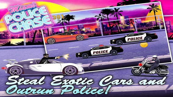 迈阿密警方追逐 Miami Police Chase Street Racing Exotic Nitro Car Getaway v3.1.5