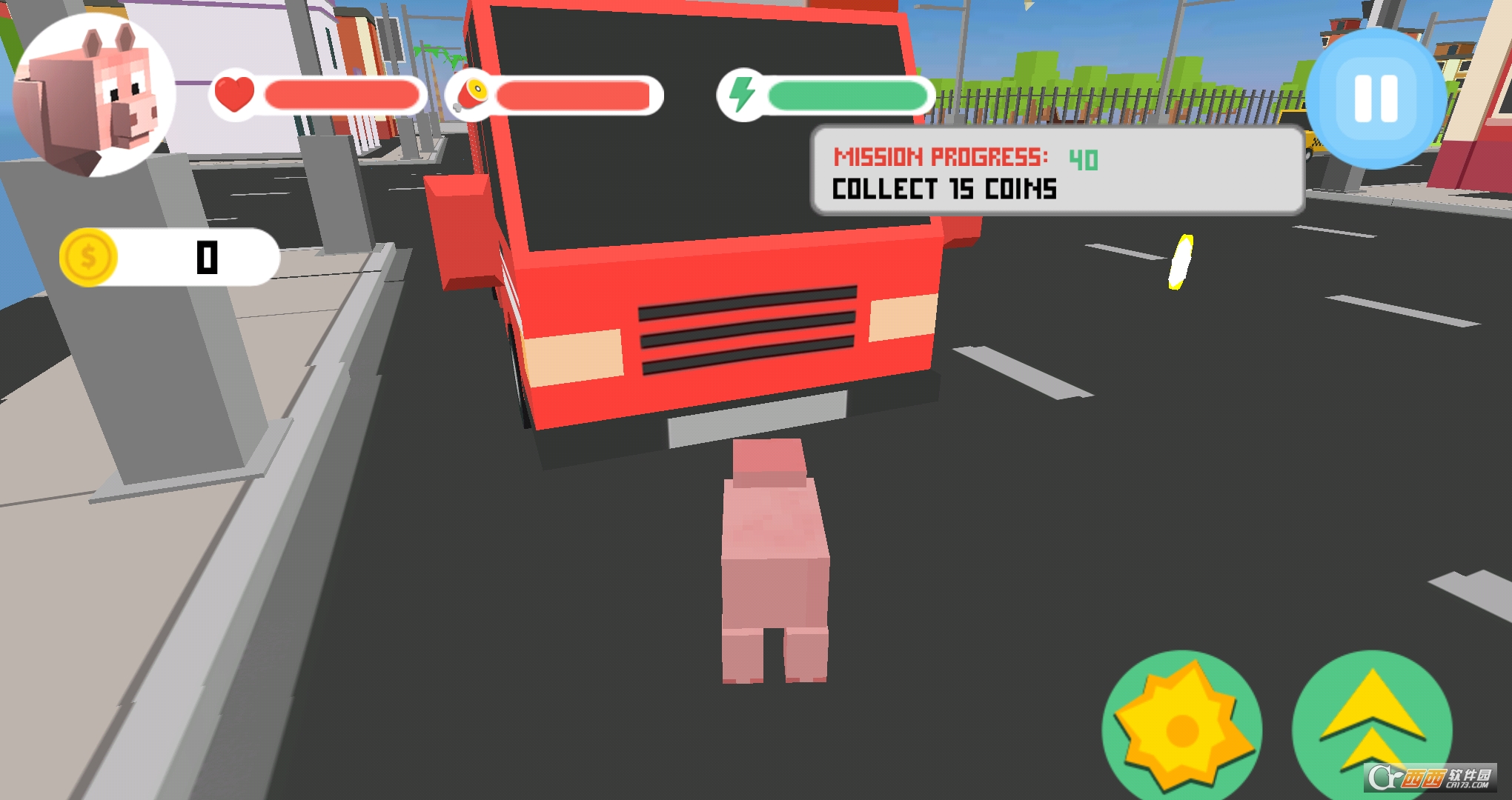 Blocky City Pig v1.02 安卓版