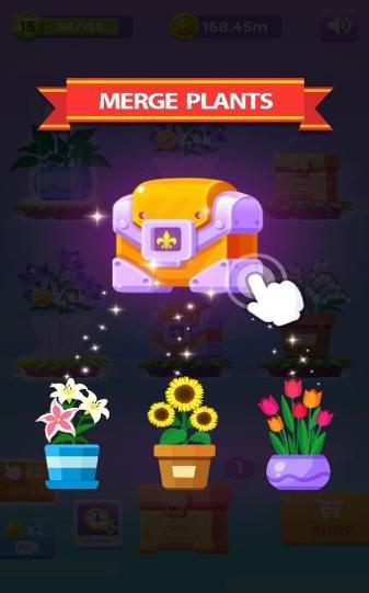 闲置花园合并植物截图0