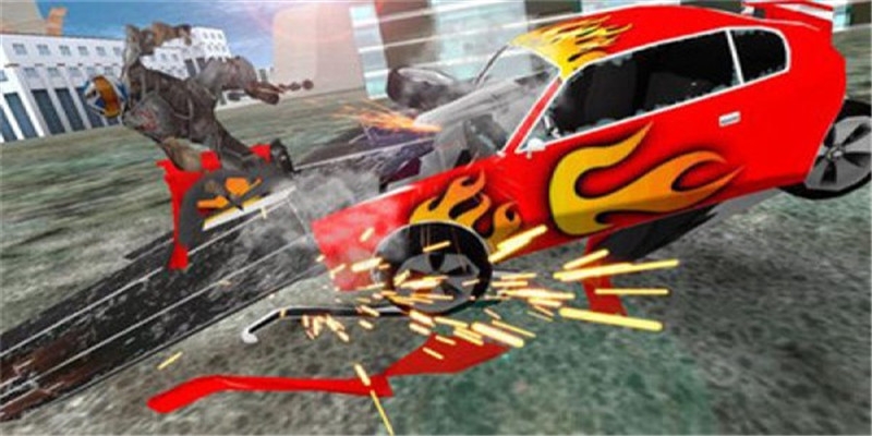 Blocky Car Crash(皇家积木汽车碰撞游戏)截图2