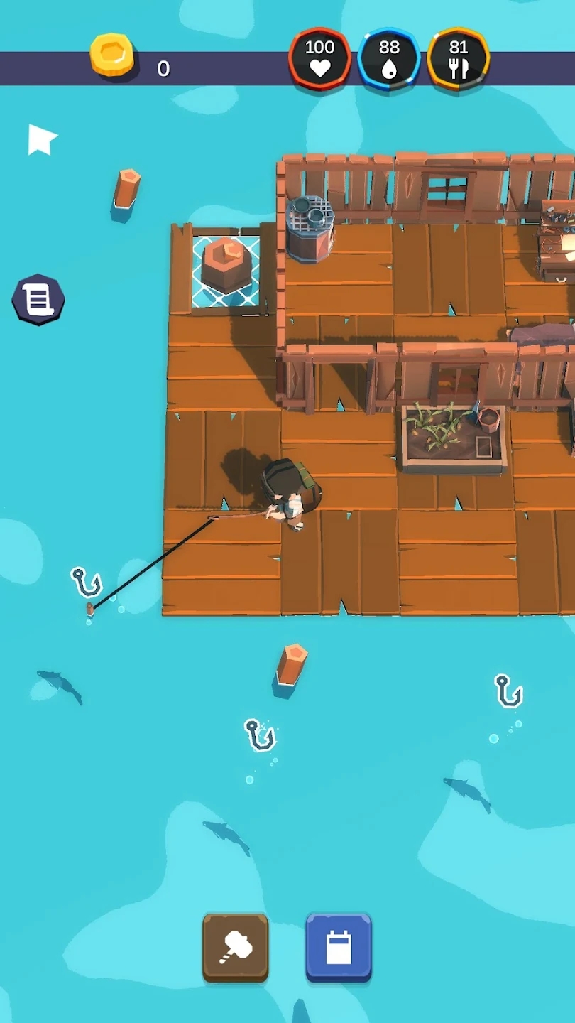 木筏人生海洋生存游戏官方版（Life on Raft Sur v3.3.3