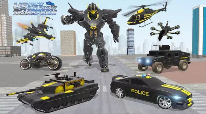美国警用机器人汽车大战(US Police Robot Car Battle)