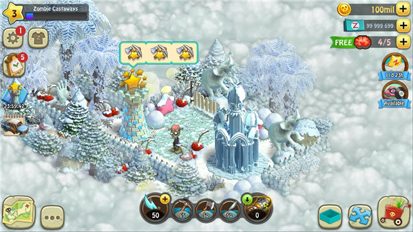 僵尸幸存者无限金币版(Zombie Castaways) v4.36