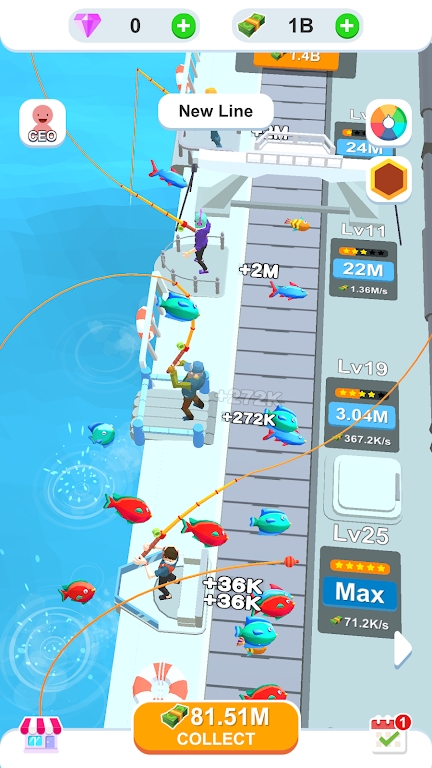 Idle Sea Fishing游戏官方版 截图2