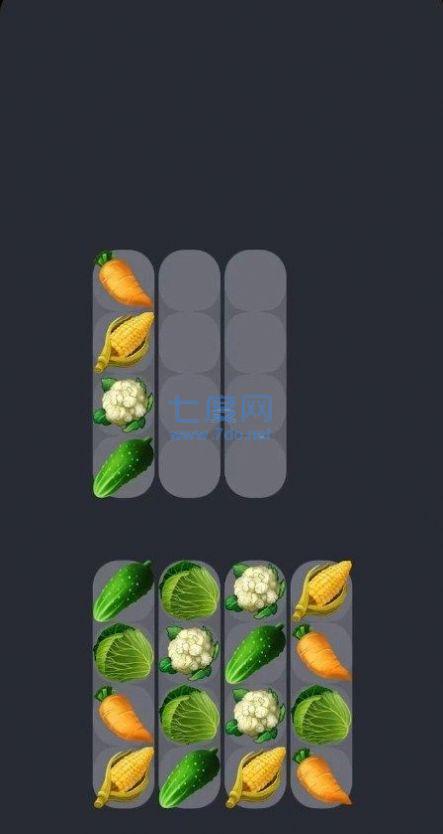 蔬菜拼图游戏