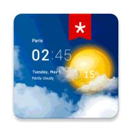 透明时钟及天气