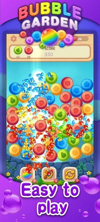 泡泡花园爆炸游戏安卓版（Bubble Garden）图片1
