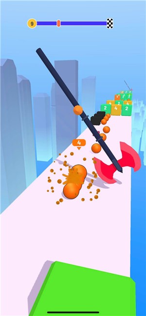 蛇形奔跑3D积木截图1