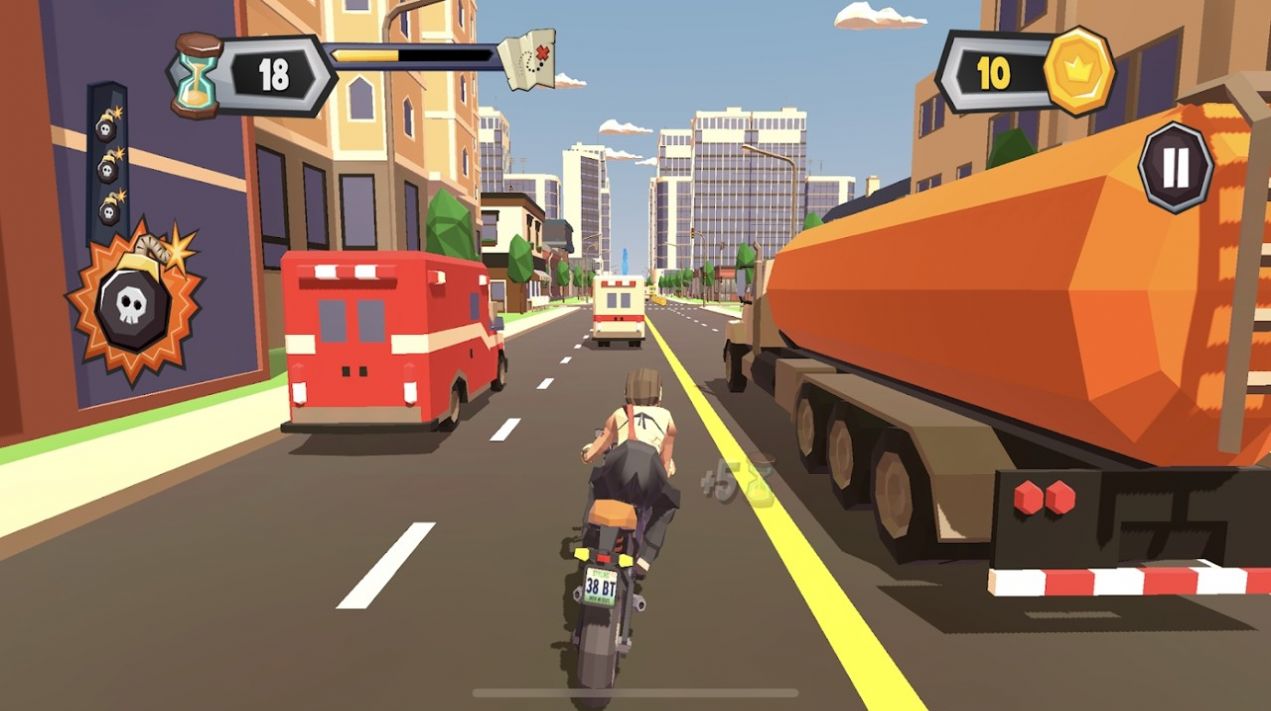 混乱交通摩托车骑士游戏中文版（Chaos Traffic Motorbike Rider）  v3.5.2
