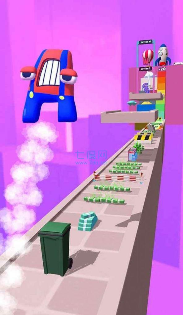 金币字母酷跑游戏