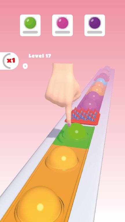 泡泡奔跑游戏官方版（Pop It Run）图片1