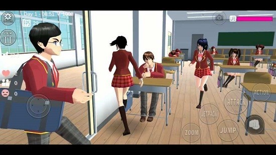 樱花校园模拟器中文版无广告2023截图1
