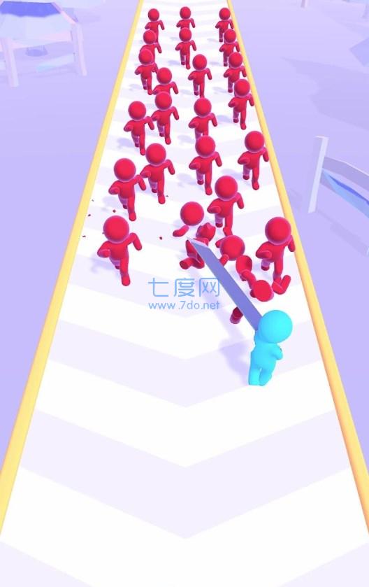 长刀倒退战跑