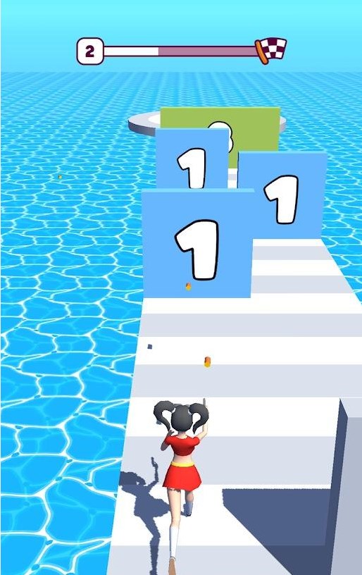 美少女枪手跑游戏安卓版（Shoot and Run 3D） 截图2