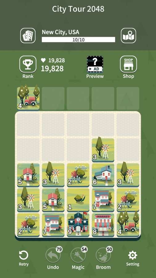 City Tour 2048(城市观光2048)截图3