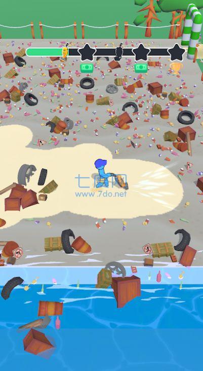 打扫海滩游戏截图0