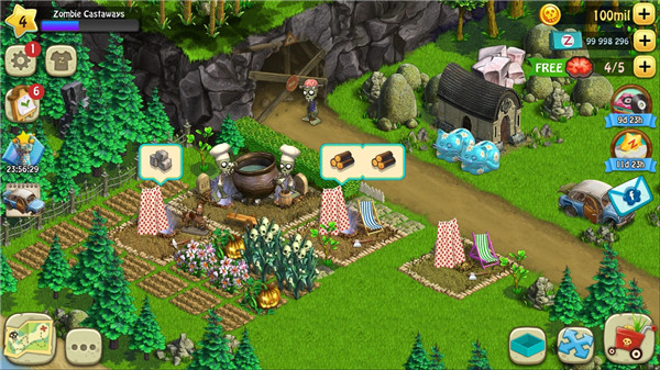 僵尸幸存者无限金币版(Zombie Castaways) v4.36