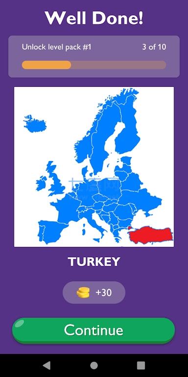 欧洲地图猜谜挑战GuessEuropeanCountry OnMap截图0