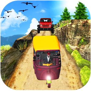 Hill Auto Rickshaw Adventure Real Mountain Driving(越野人力车模拟器)
