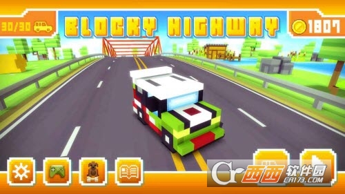 Blocky Highway(像素高速公路赛车最新版)截图0