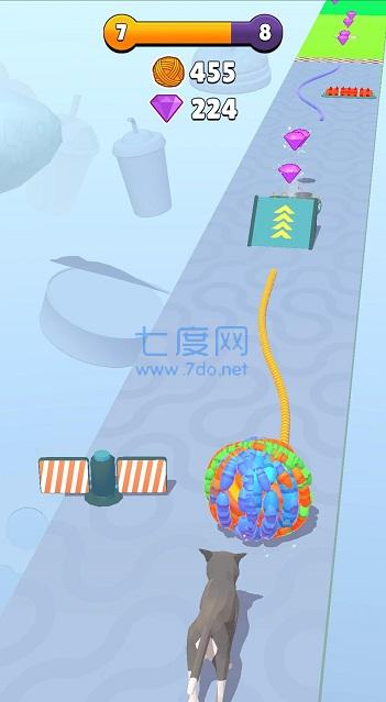 滚猫线球游戏截图1