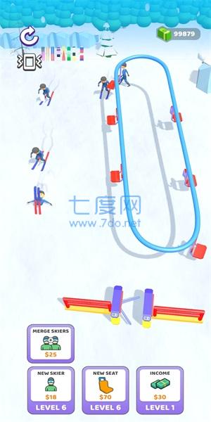 滑雪缆车点击器