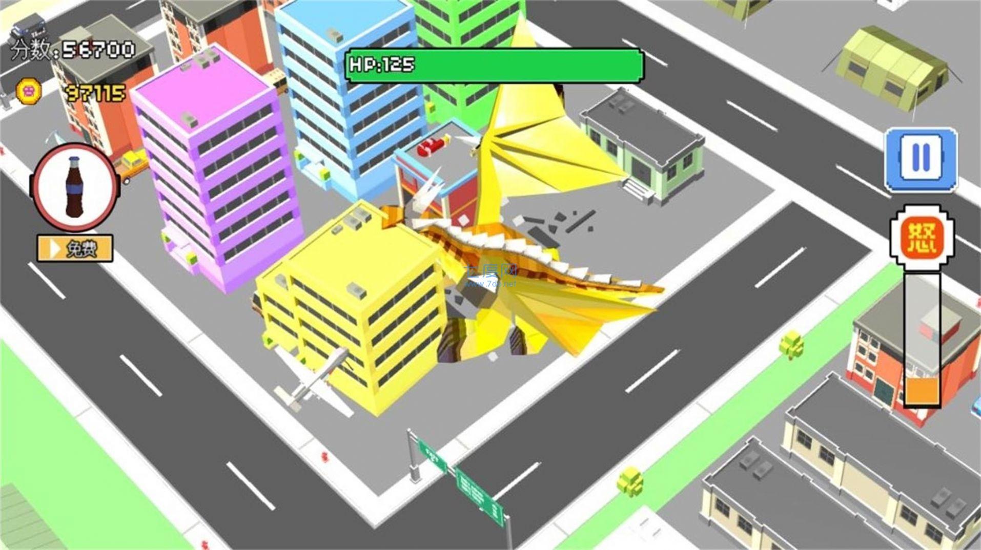 钢铁城市大对决哥斯拉毁灭城市游戏