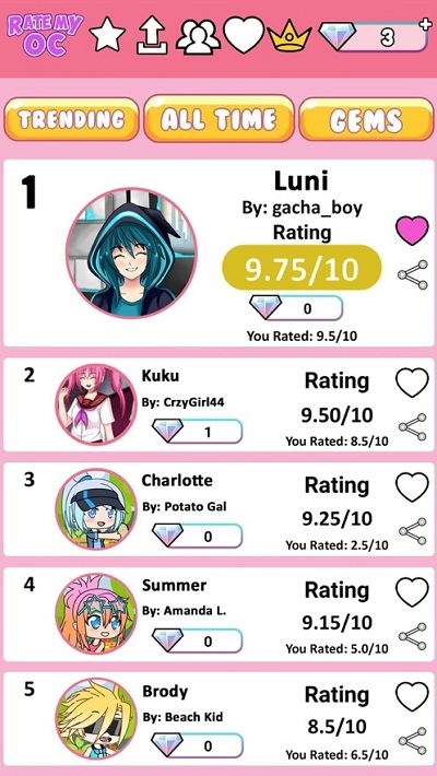 Rate My OC截图0