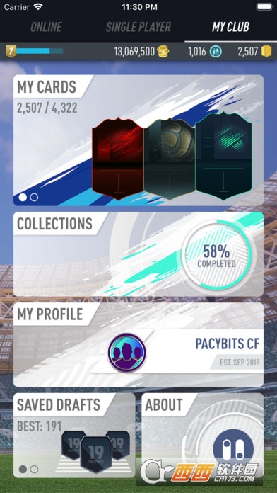 PACYBITS FUT 19(足球俱乐部)中文版 v1.4安卓版