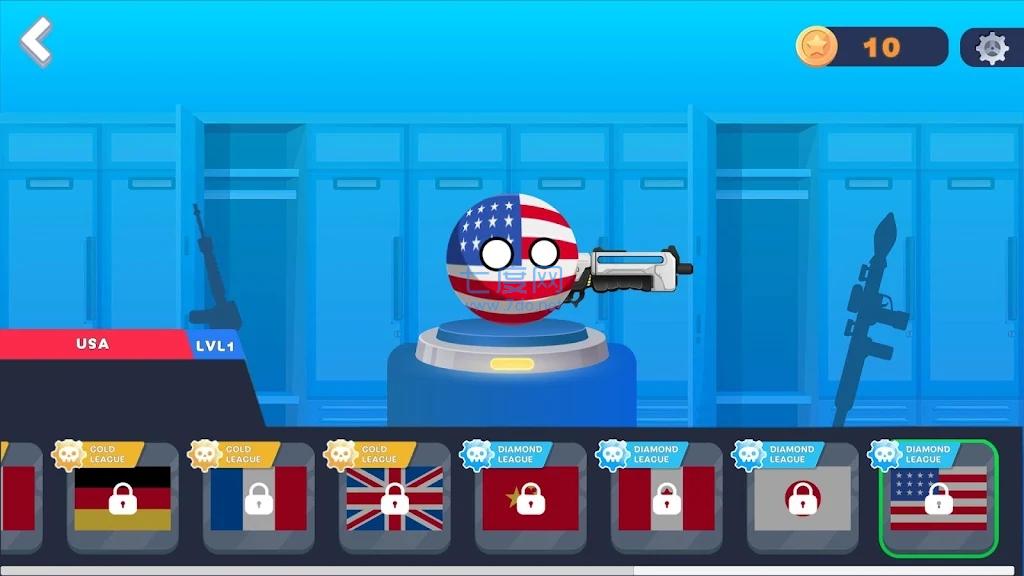 乡村舞会之疯狂战斗Country BallsMadBattle截图1