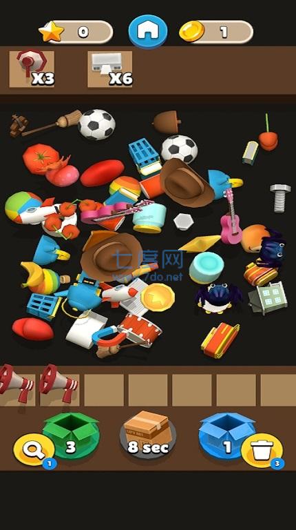 拆箱和装饰比赛Match3D UnpackBox截图0