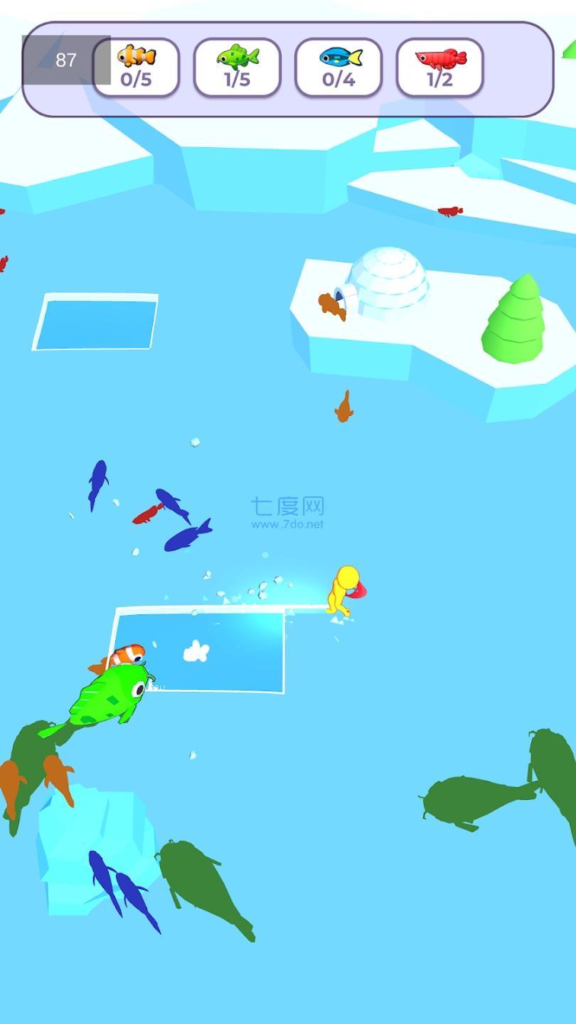滑冰渔夫游戏