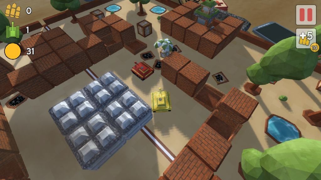 像素小坦克3D游戏官方版(Tanks 3D) 截图1