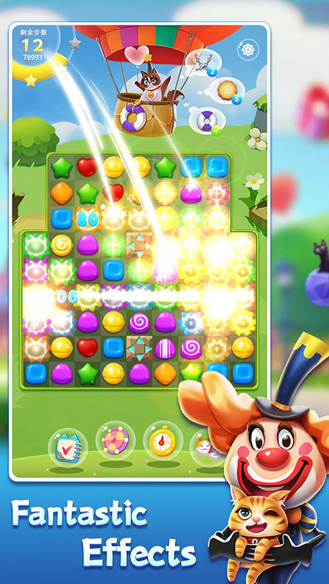 开心糖果猫2023新版消消乐(Candy Cat)截图3
