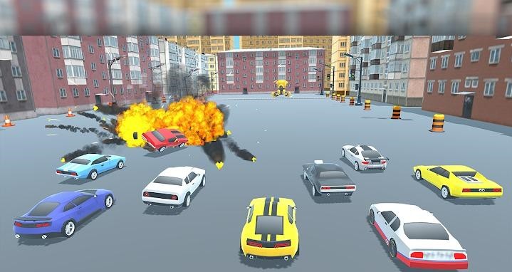 123木头车游戏中文版（Red Light Car Smasher）图片1