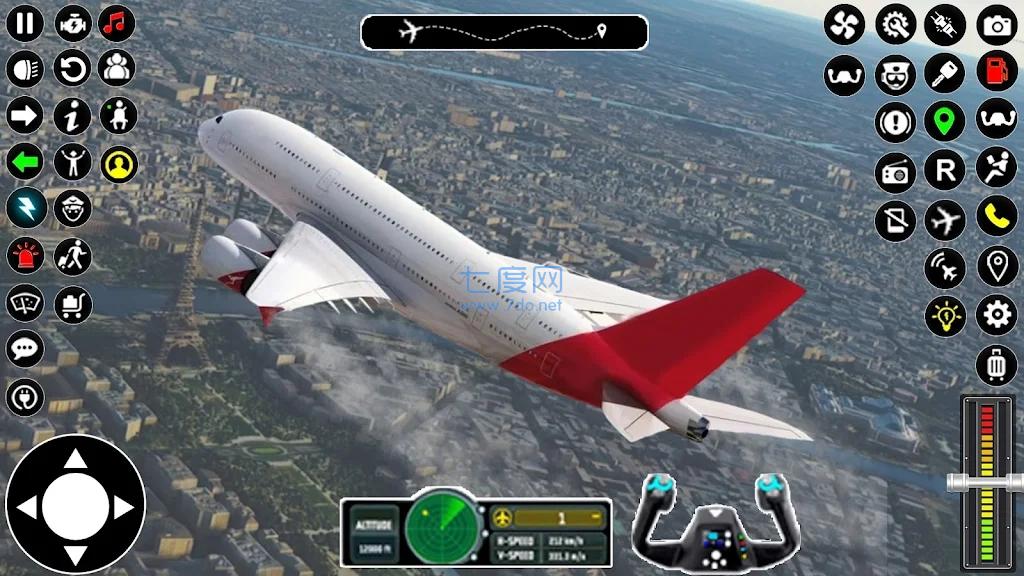 飞行模拟3D飞机游戏截图0