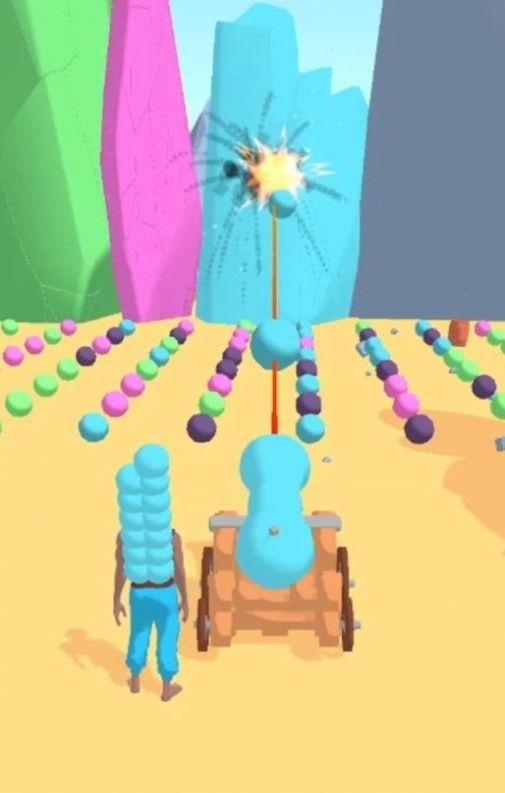 捡炮弹竞赛游戏安卓版（Cannonball Race）图片1